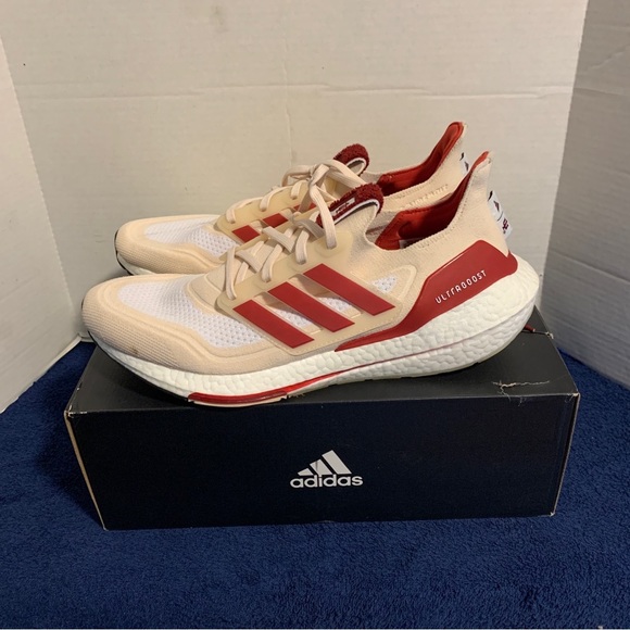 Adidas UltraBoost 21 GX7970 NCAA Pack - Indiana IU Basketball Shoes - Size 13 - Picture 1 of 8